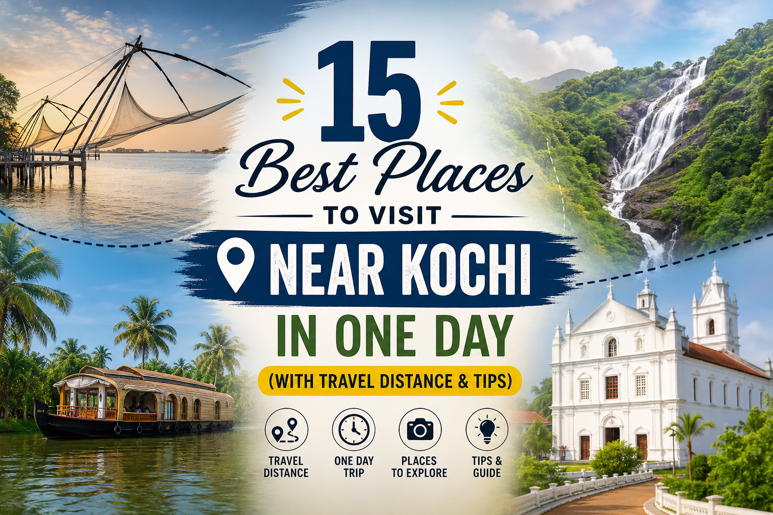 15 best places to visit near Kochi in one day – travel guide for Tempo Traveller in Kochi